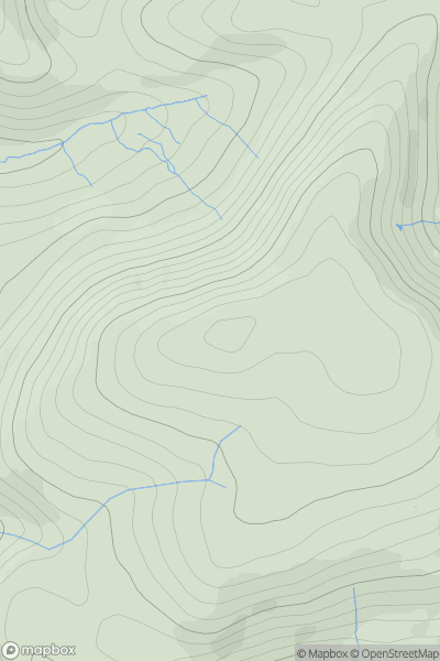 Thumbnail image for Pike Fell [The River Tweed to the English Border] [NY412939] showing contour plot for surrounding peak